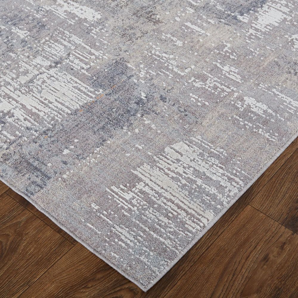 Feizy Lennon 4&#39; x 6&#39; Gray and Blue Area Rug, , large