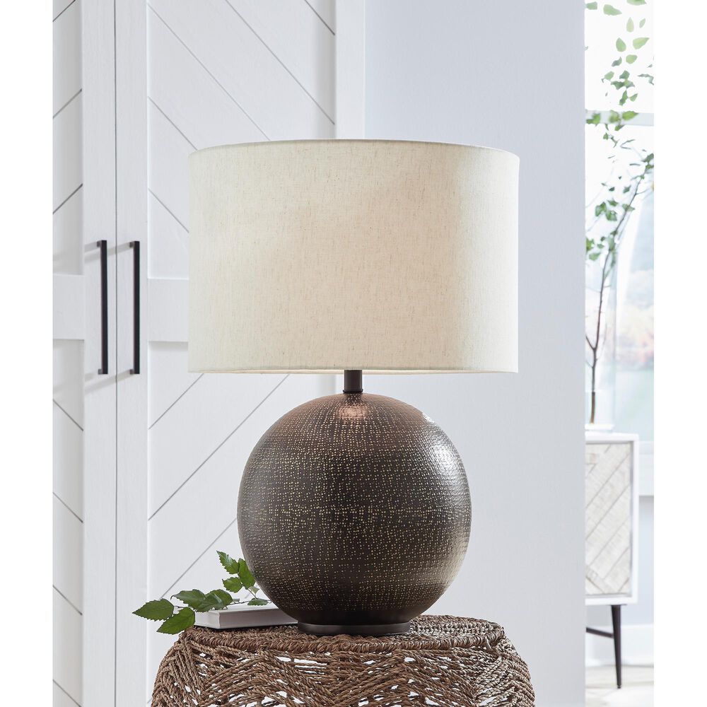 Ashley Hambell Table Lamp in Black and Gold, , large