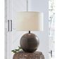 Ashley Hambell Table Lamp in Black and Gold, , large