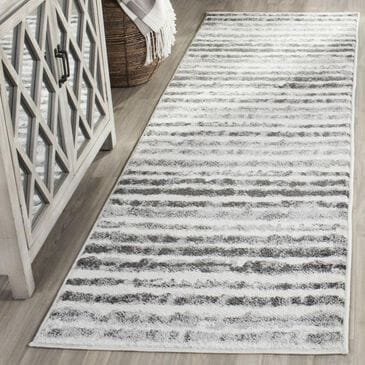 Safavieh Adirondack ADR126N 2"6" x 12" Ivory and Charcoal Runner, , large
