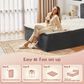HOMLUX Plush Full Mattress with Grey Headboard, , large