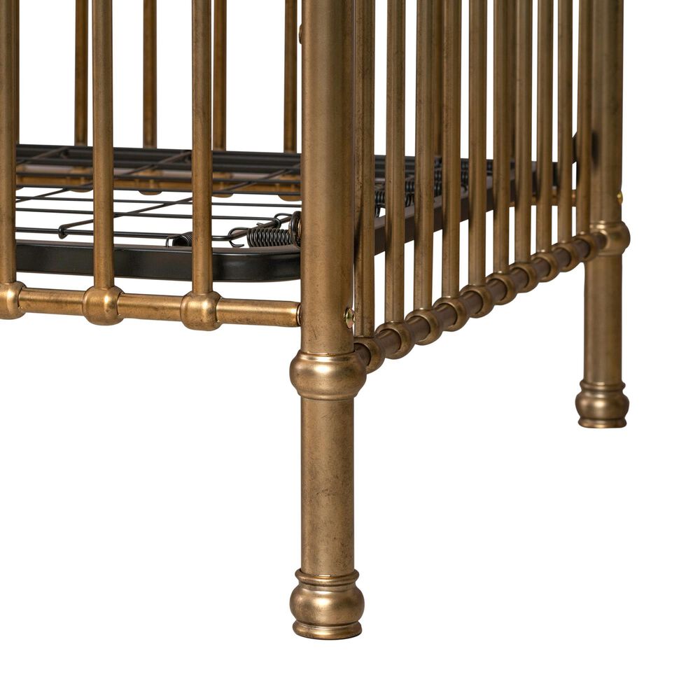 Eastern Shore Olivia Classic Metal Crib in Vintage Gold, , large