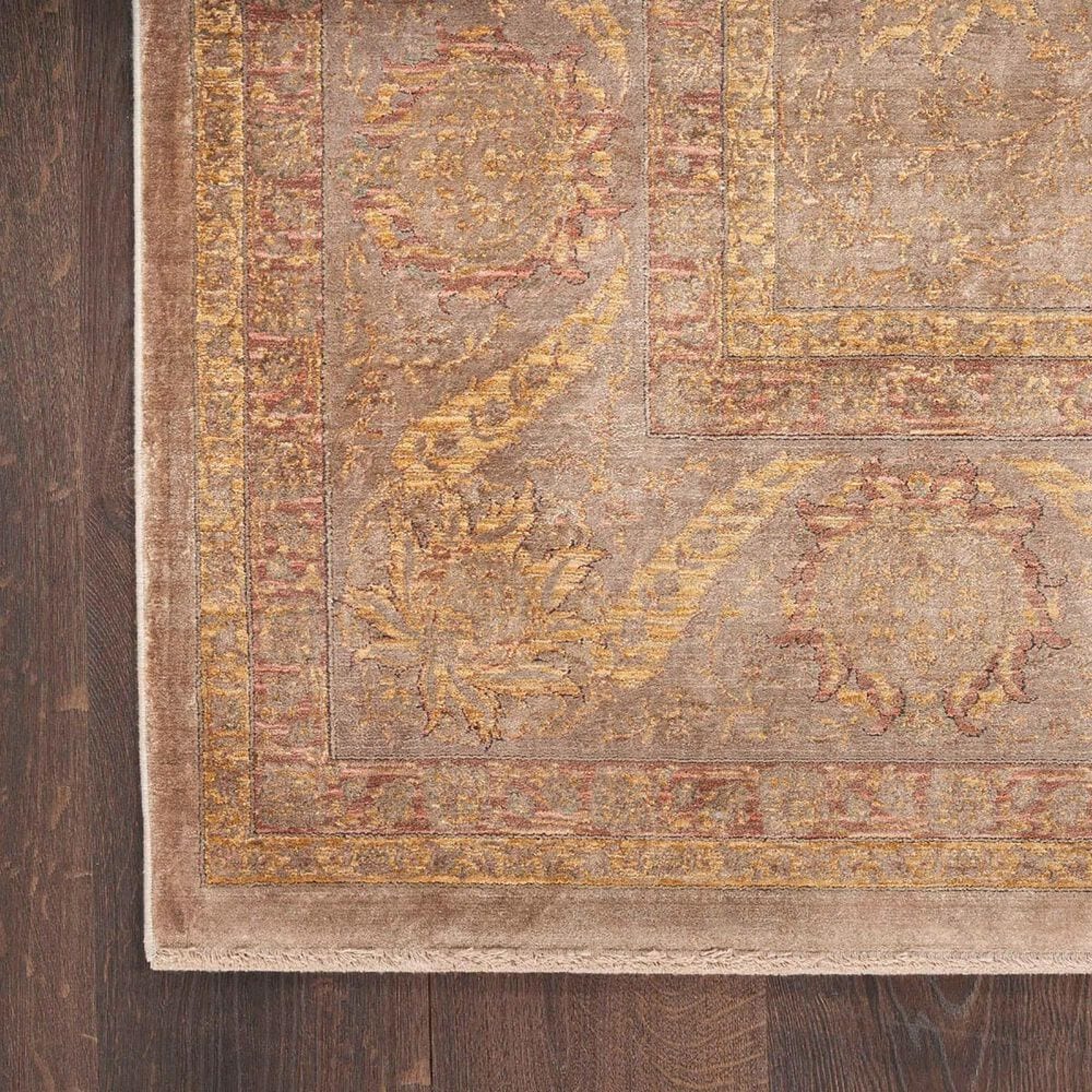 Nourison Luxurious 5&#39;3&quot; x 7&#39;3&quot; Taupe Area Rug, , large