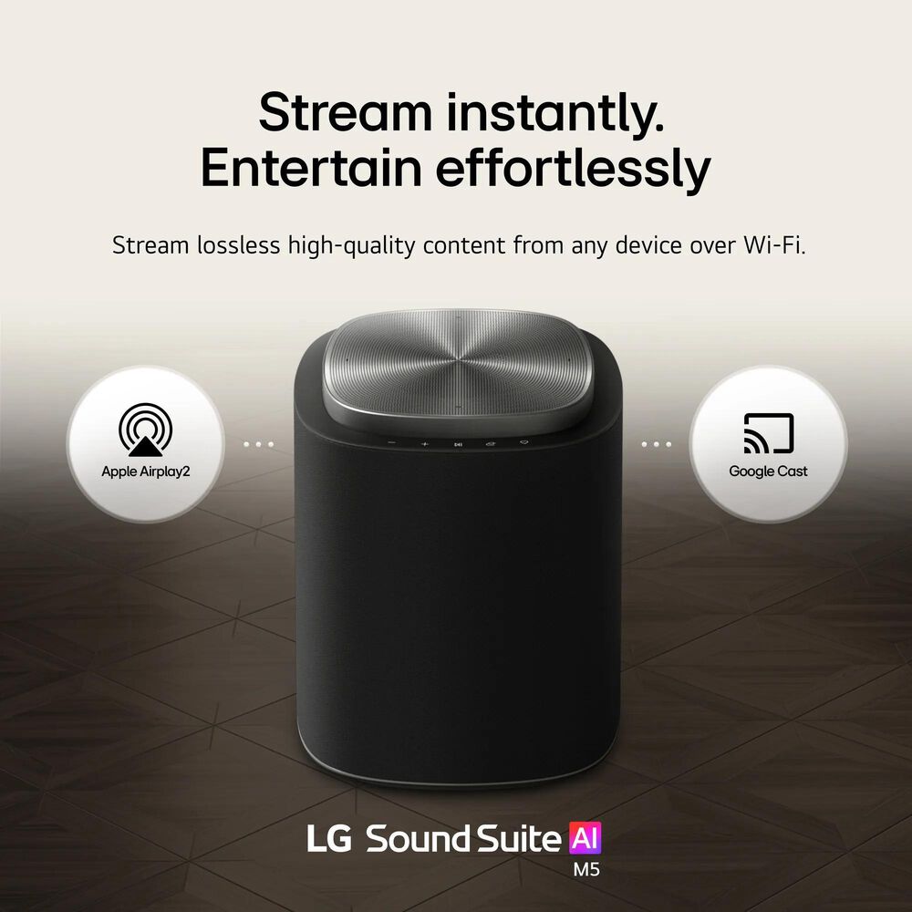 LG Sound Suite M5 Wireless Speaker with Dolby Atmos FlexConnect in Black, , large