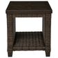 Ashley Monterey Point Square End Table in Dark Brown, , large