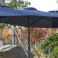 Hearth and Haven 14.8" Double Sided Outdoor Umbrella without Base in Navy Blue, , large