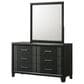 Crown Mark Charlie 4-Piece Full Panel Bedroom Set in Charcoal, , large