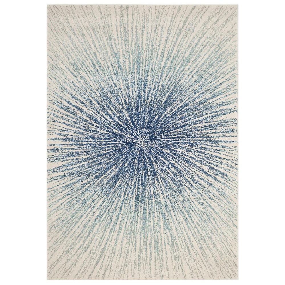 Safavieh Evoke EVK228A-3 3&#39; x 5&#39; Royal/Ivory Area Rug, , large