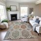 Dalyn Rug Company Silk Road Linen, Mocha, Copper, Gold and Sky 10" x 14" Area Rug, , large