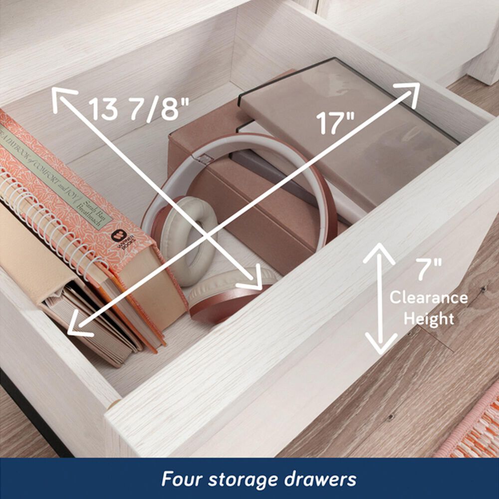 Sauder Harvey Park 81&quot; TV Stand in Alabaster Oak, , large
