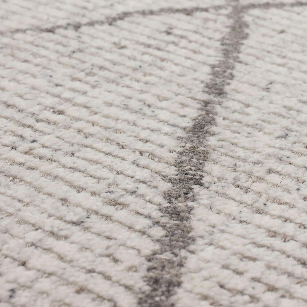 Karastan Tangier RG187-620 9&#39; x 12&#39; Tribal Diamond Silver Area Rug, , large