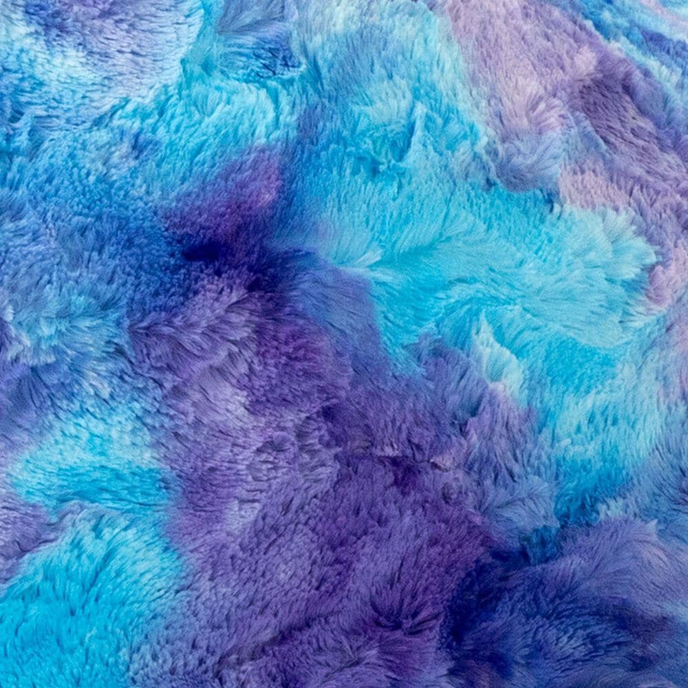 Jaxx Marina The Whale Sea Buddy Large Kids Stuffed Animal Bean Bag in Tie-Dye Mystic Blue and Purple, , large