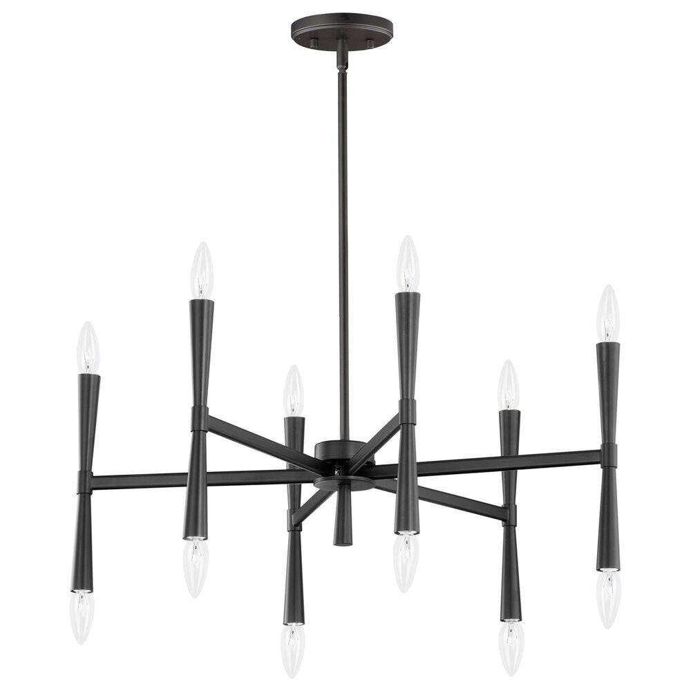 Maxim Lighting Rome 12-Light Chandelier in Matte Black, , large