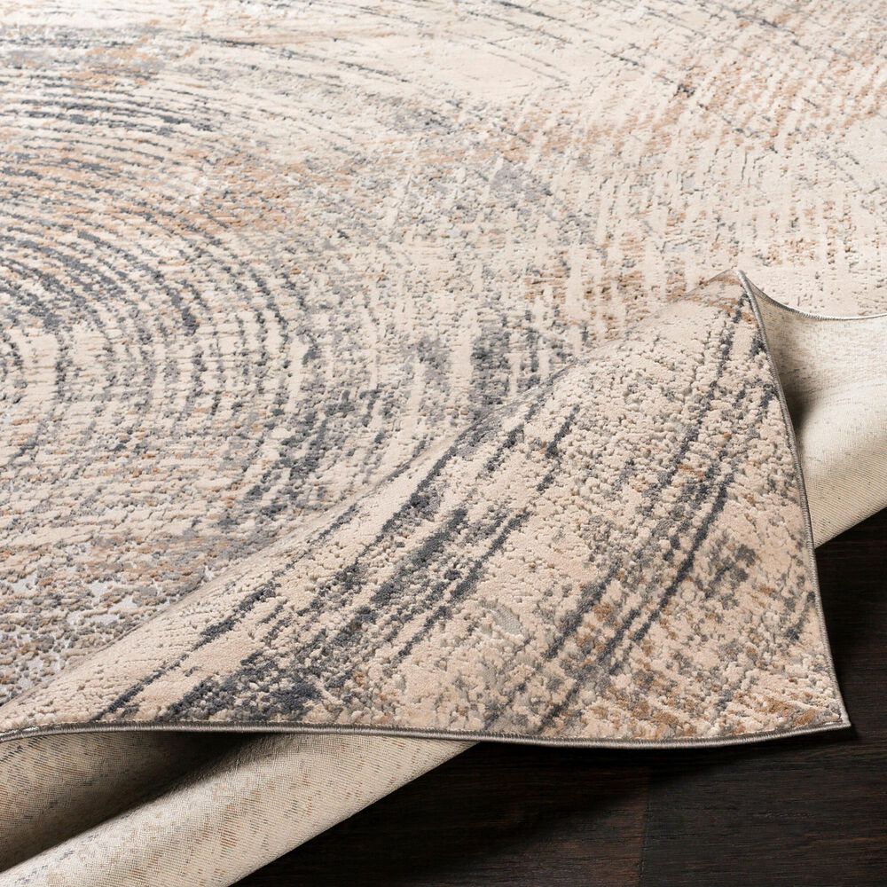 Surya Alpine 2&#39;7&quot; x 7&#39;3&quot; Charcoal, Medium Brown, Taupe, Gray and Light Gray Runner, , large