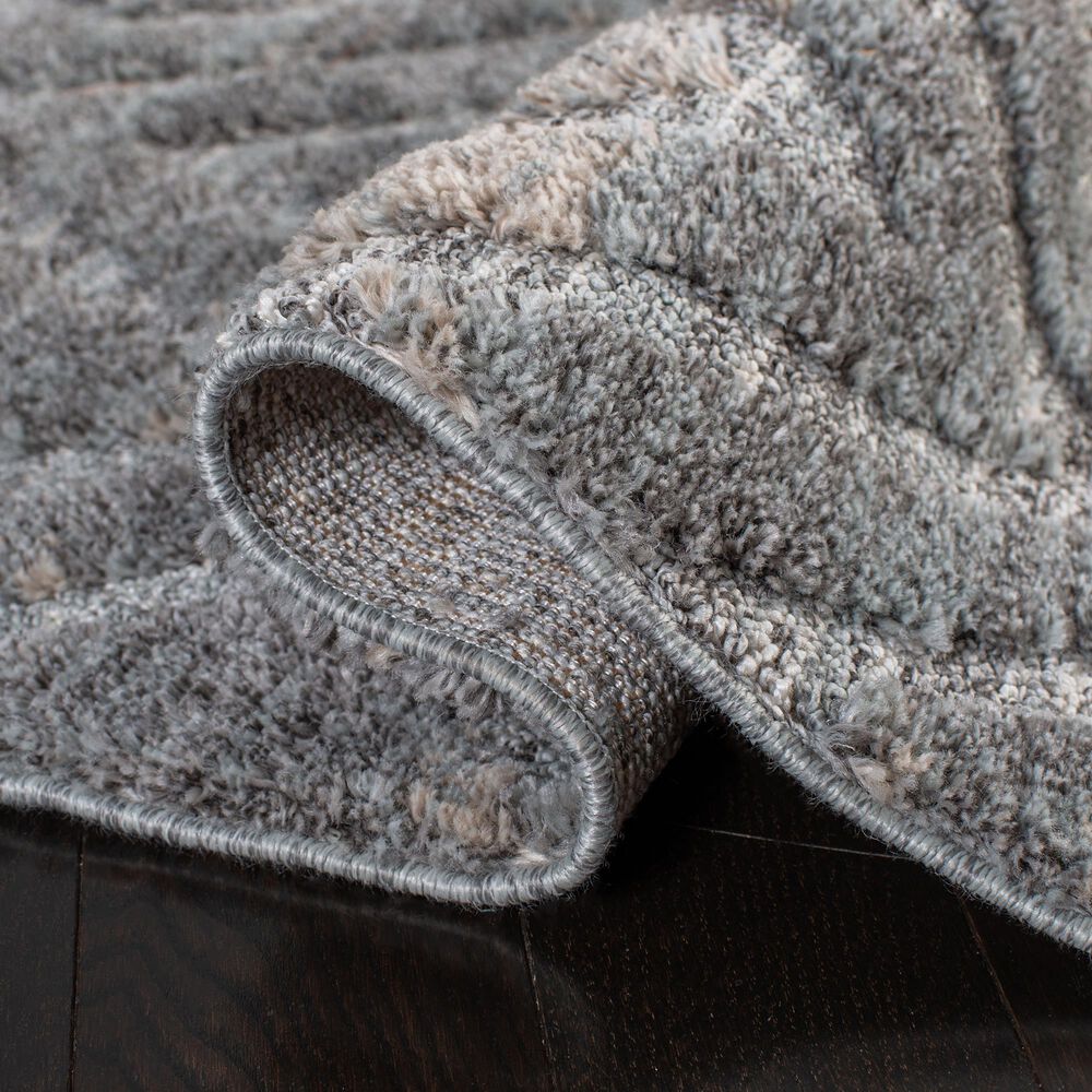 Safavieh Martha Stewart Lucia Shag MSR0782H 4&#39; x 6&#39; Dark Grey and Light Grey Area Rug, , large