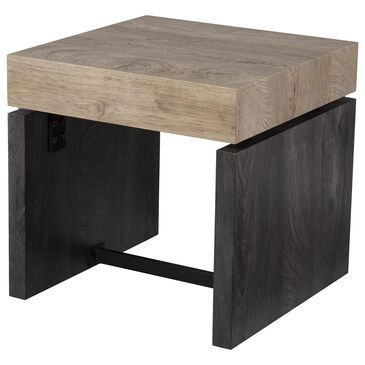 Southern Enterprises Hapsford End Table in Natural and Black, , large