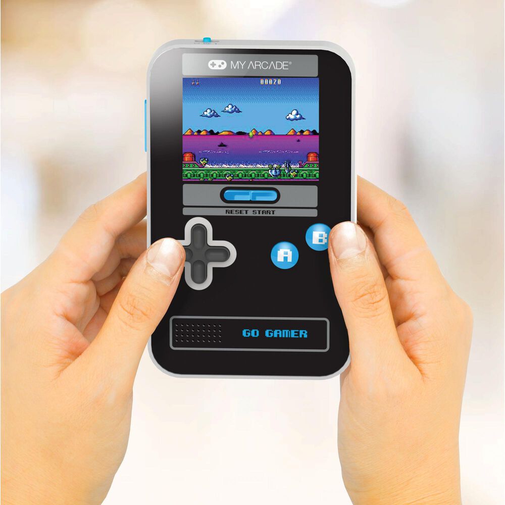 My Arcade Go Gamer Classic Handheld Gaming in Black and Blue, , large