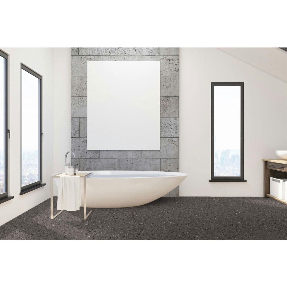 Fuzion SmartDrop Elite Obsidian Terrazzo 18" x 36" Luxury Vinyl Tile, , large