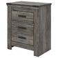 Ashley Frandern 6-Piece Full Bookcase Storage Bedroom Set in Rustic Warm Gray, , large