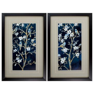 Propac Indigo Into Spring Wall Art in Blue (Set of 2), , large
