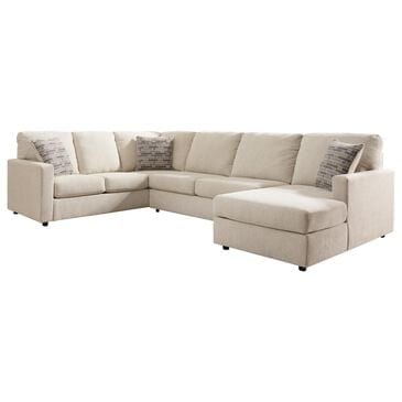 Ashley Edenfield 3-Piece Right Facing Sectional with Chaise in Linen, , large