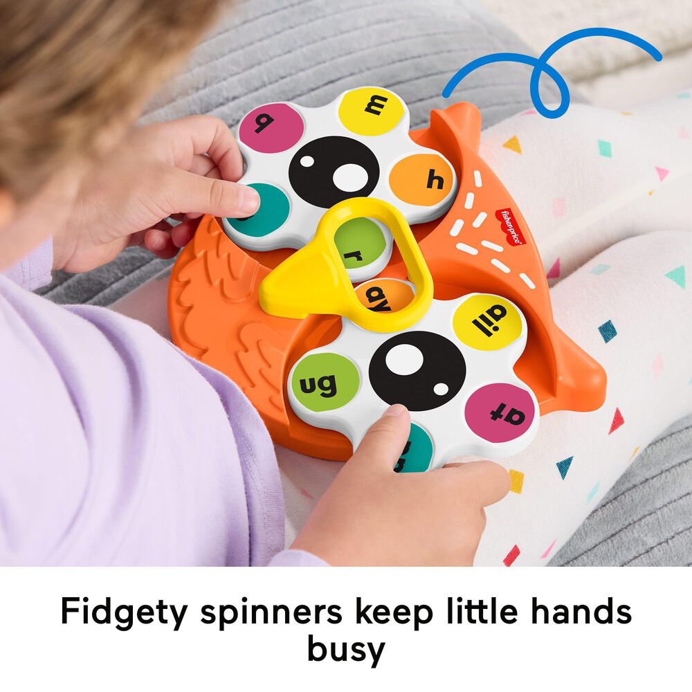 Fisher Price Spin&#39;n Rhyme Fidget Spinner Learning Activity Toy in Multicolor, , large