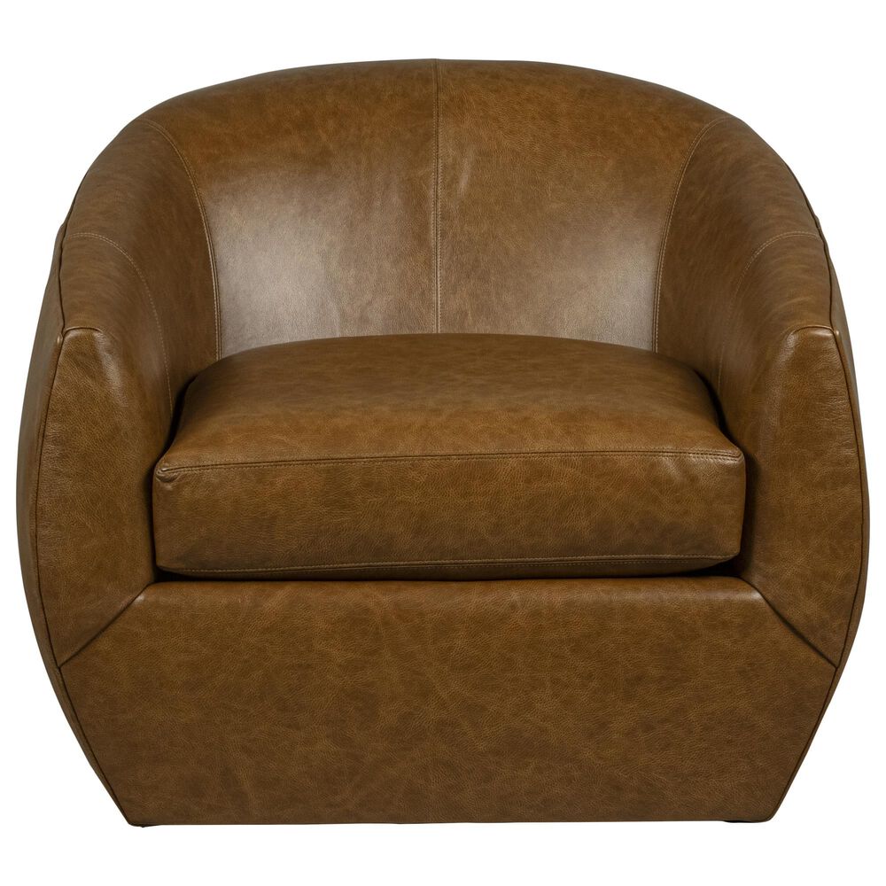 Huntington House Swivel Chair in Cognac, , large
