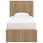 Ashley Gramburg Twin Panel Platform Bed in Warm Brown, , large