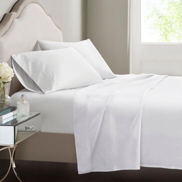 Hampton Park Luxury Egyptian 4-Piece California King Sheet Set in White, , large