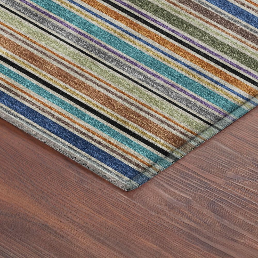 Dalyn Rug Company Soft Essentials Striped Jewel 1'8" x 2'6" Indoor/Outdoor Area Rug, , large