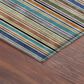 Dalyn Rug Company Soft Essentials Striped Jewel 1"8" x 2"6" Indoor/Outdoor Area Rug, , large