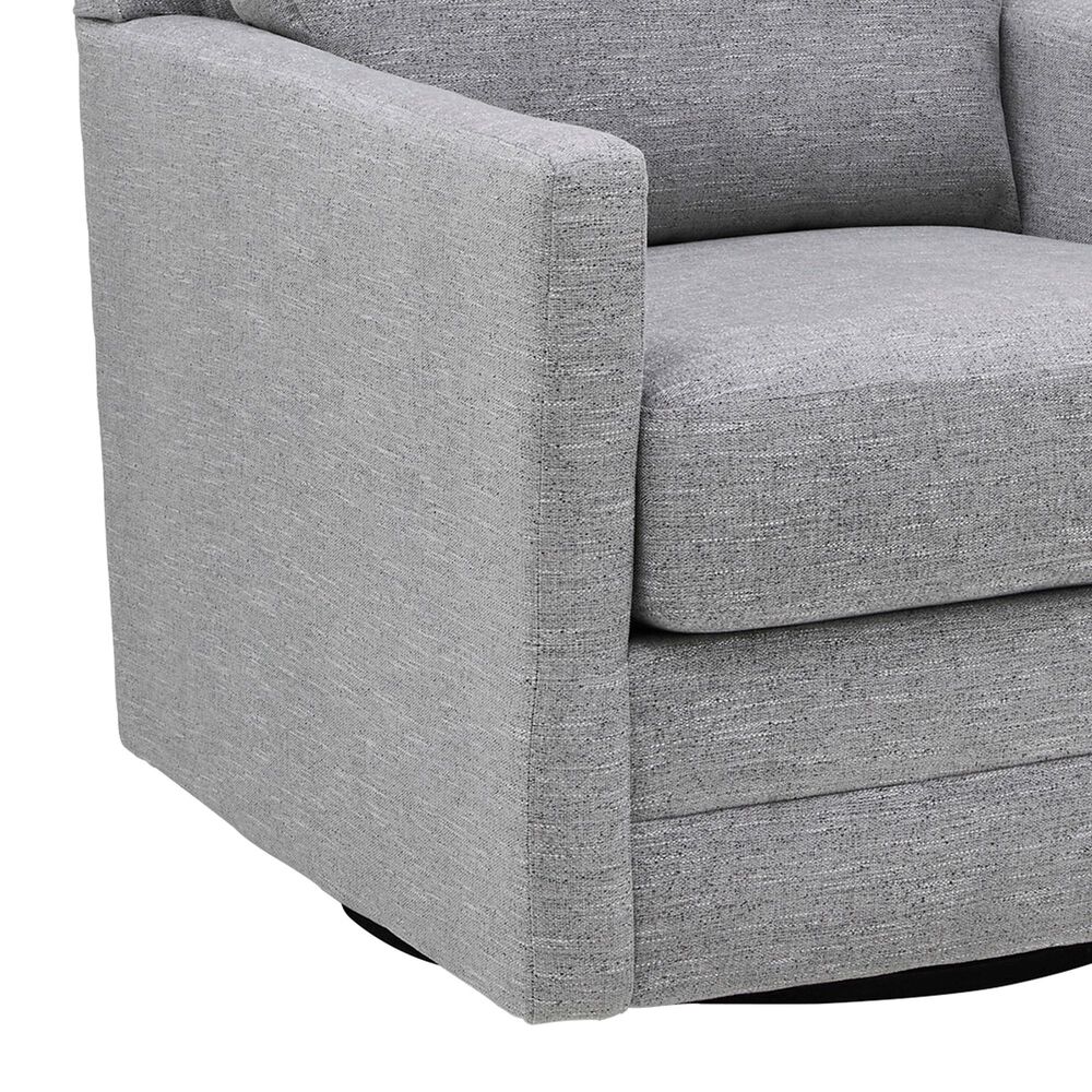 Ashley Freybourne Swivel Accent Chair in Pewter, , large