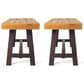 Hearth and Haven Carlisle Patio Bench in Brown (Set of 2), , large