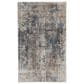 Nourison Quarry Abstract 3" x 5" Blue and Beige Area Rug, , large