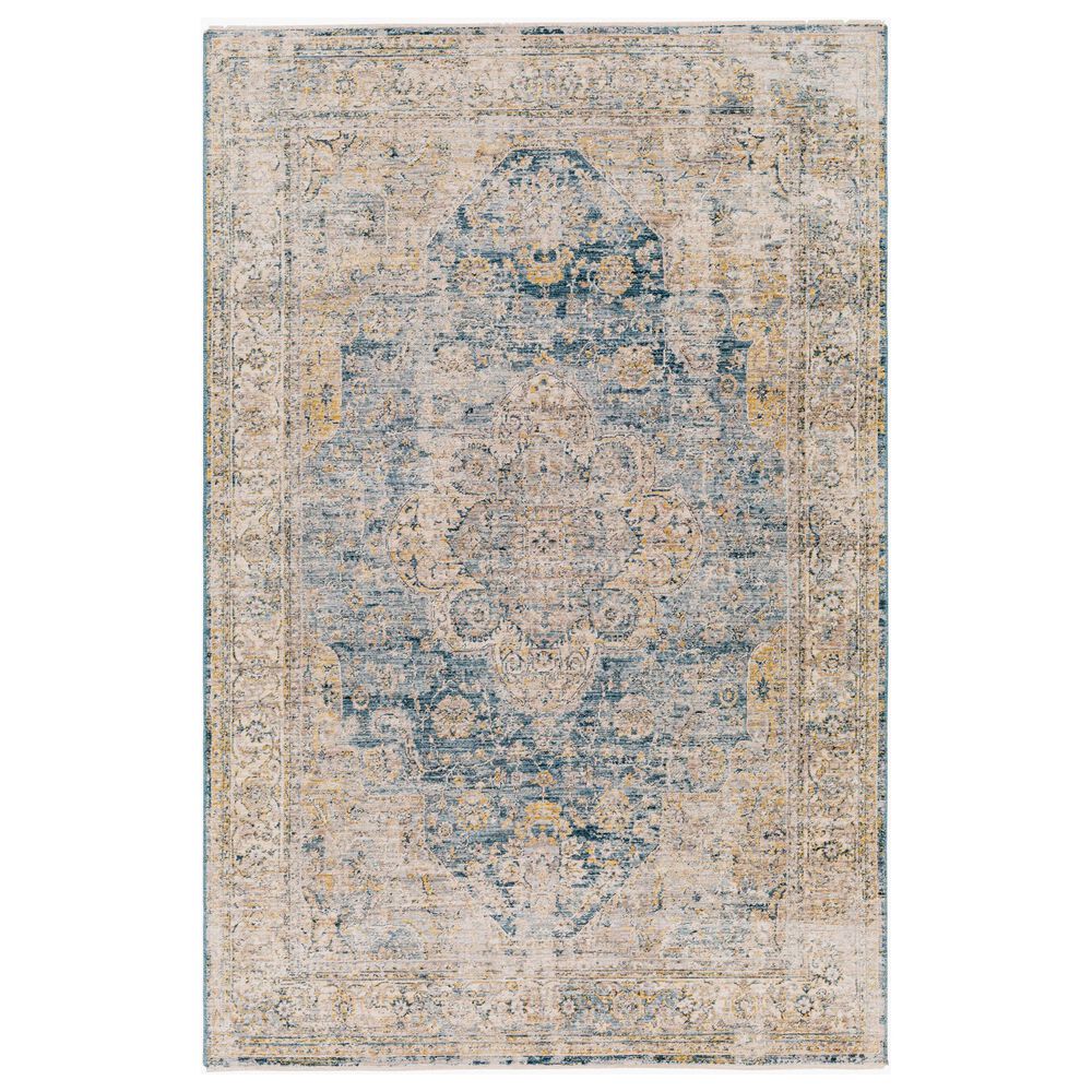 Surya Aspendos 2"7" x 3"11" Deep Teal, Ivory, Light Gray, Olive, Tan and Teal Area Rug, , large