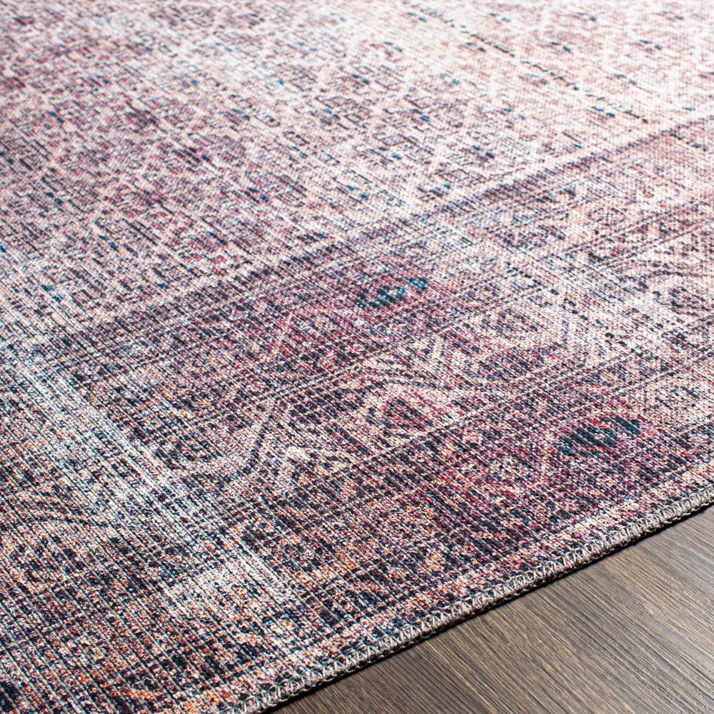 Surya Colin 7&#39;10&quot; x 10&#39;2&quot; Plum, Ink Blue, Dusty Pink and Cream Area Rug, , large