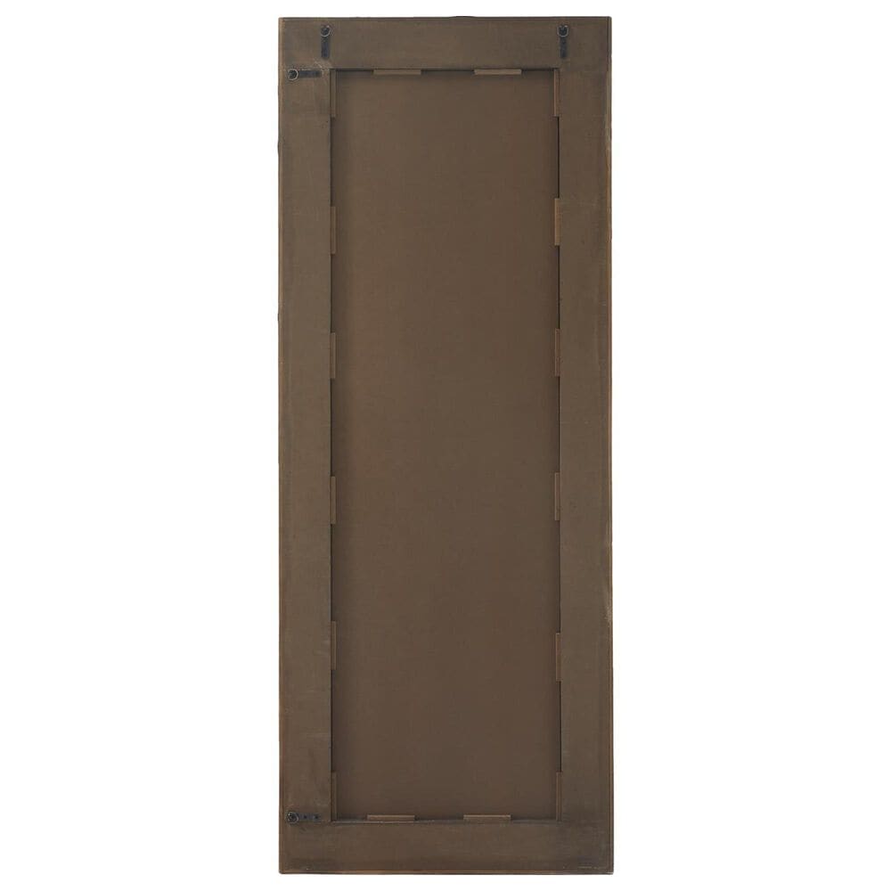 Maple and Jade Diagonal Split Wall Mirror in Gray and Brown, , large