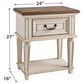 Ashley Realyn 1 Drawer Nightstand in Chipped White and Brown, , large