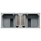 James Martin Vanities Brittany 60" Double Bathroom Vanity in Urban Gray with 3 cm Lime Delight Quartz Top and Rectangular Sinks, , large