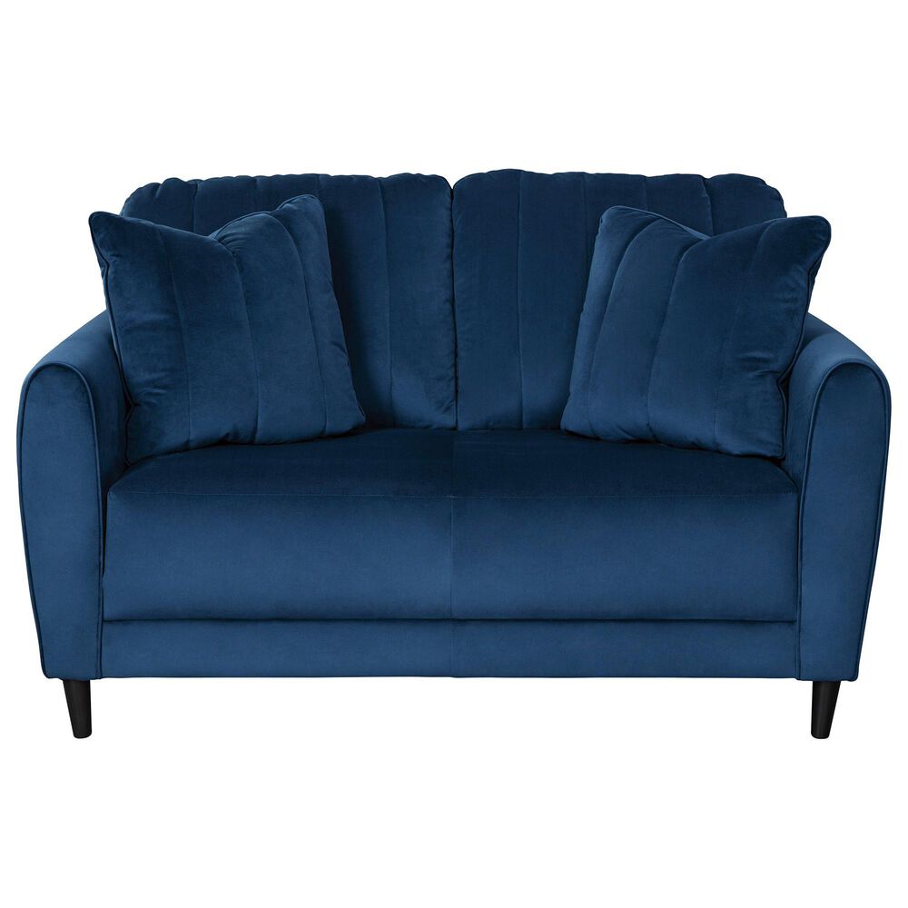 Signature Design by Ashley Enderlin Loveseat in Ink Velvet, , large