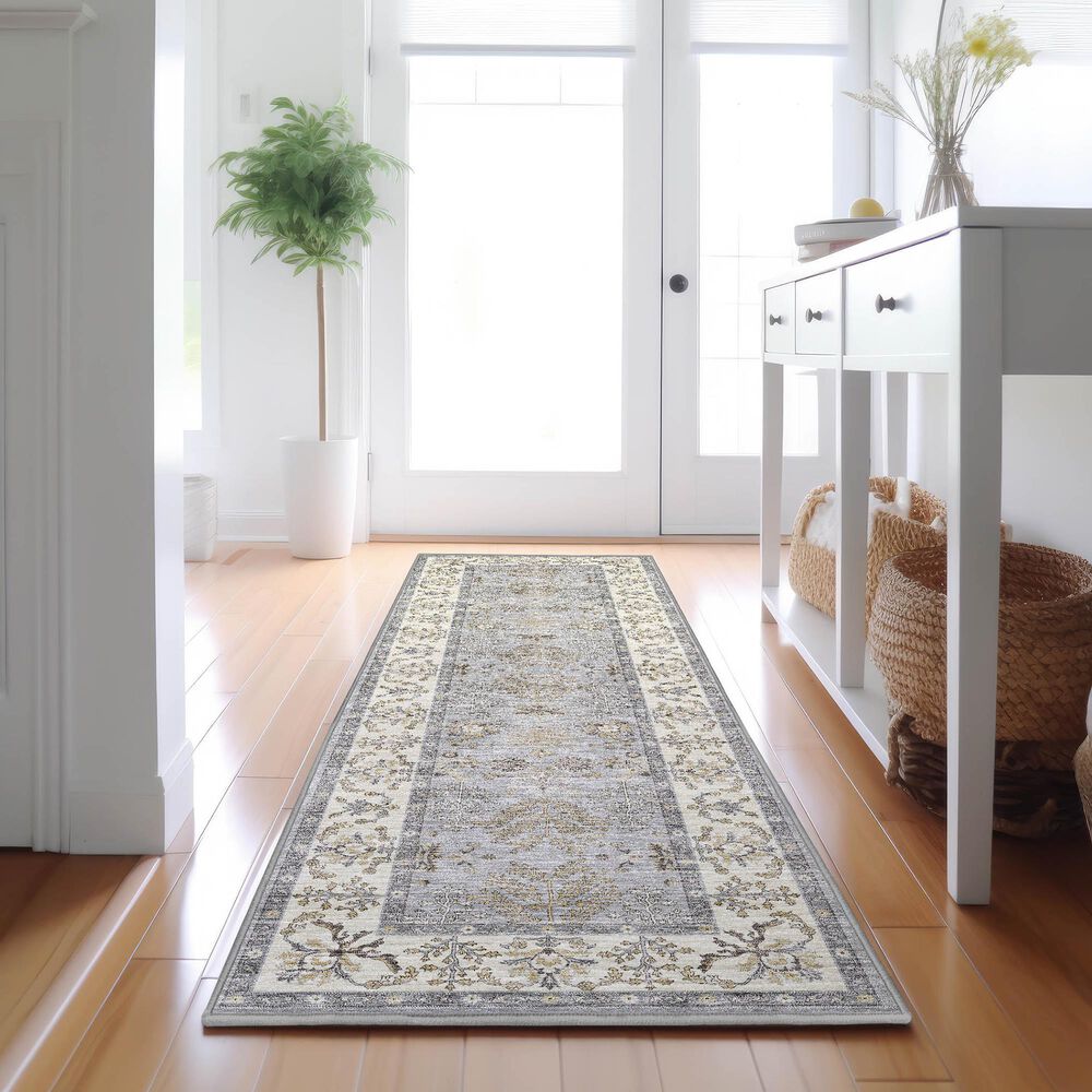 Dalyn Rug Company Hatay 2&#39;3&quot; x 7&#39;6&quot; Gray Runner, , large