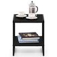 HOMLUX 2-Tier End Table in Americano and Black, , large