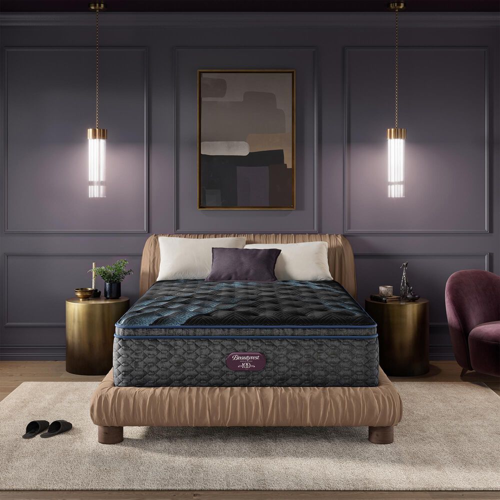 Simmons World Class Level Four Plush Pillow Top King Mattress with High Profile Box Spring, , large