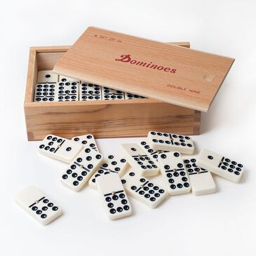Timberlake Double Nine Dominoes with Wood Case (Set of 55), , large
