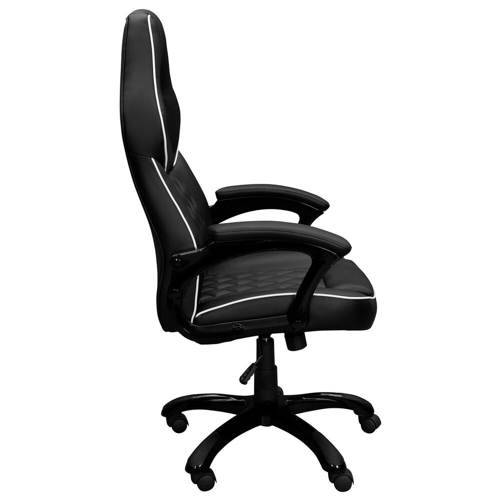 Rta Products Llc High Back Executive Sport Race Office Chair in Black, , large