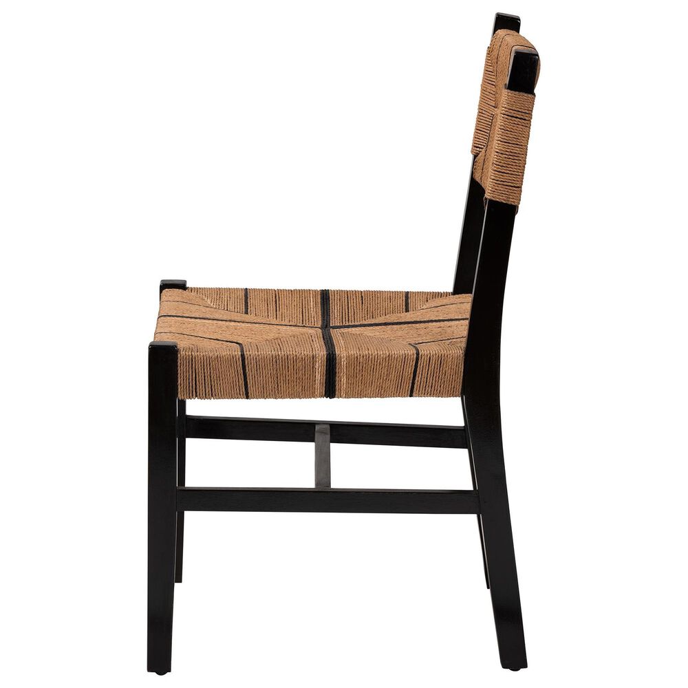 Baxton Studio Prita Side Chair in Black, , large