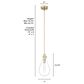 Hunter Lundin 7" 1-Light Pendant in Alturas Gold, , large