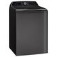 GE Profile 5.3 Cu. Ft. Top Load Washer with Agitator and Smarter Wash Technology in Diamond Gray, , large