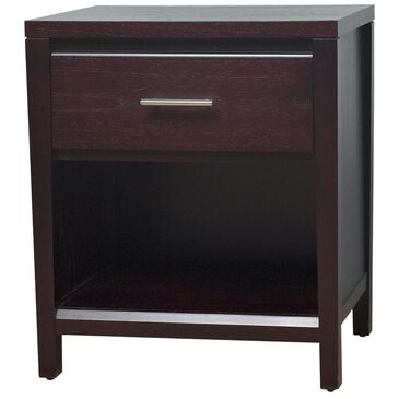 Living Essentials Nevis 1 Drawer Nightstand in Espresso, , large