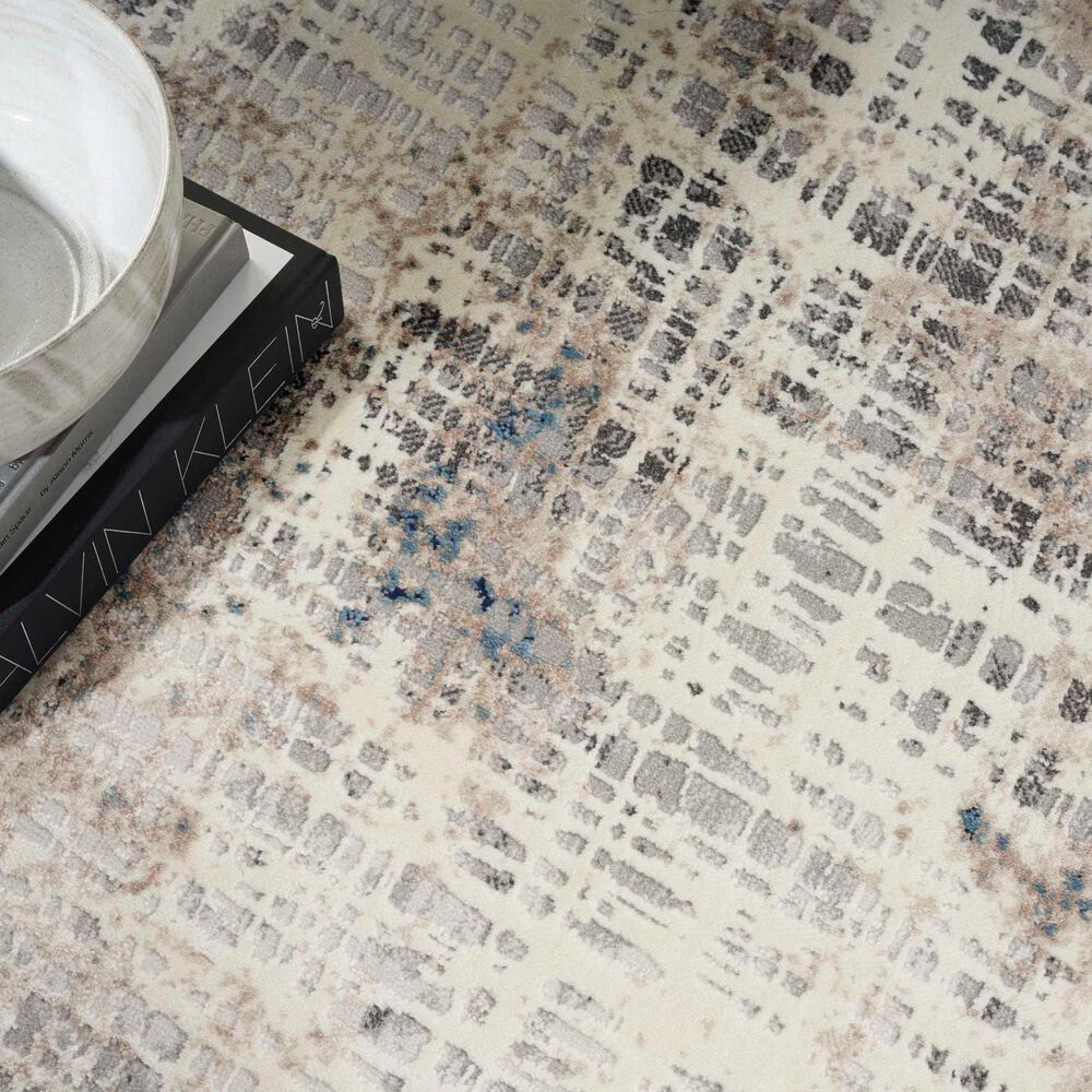 Nourison Infinity 4&#39; x 6&#39; Blue and Multicolor Area Rug, , large